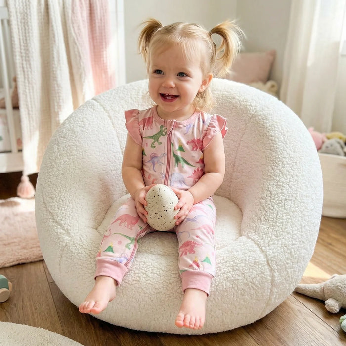 BESTAROO: ROSY REX FLUTTER SLEEVE ROMPER