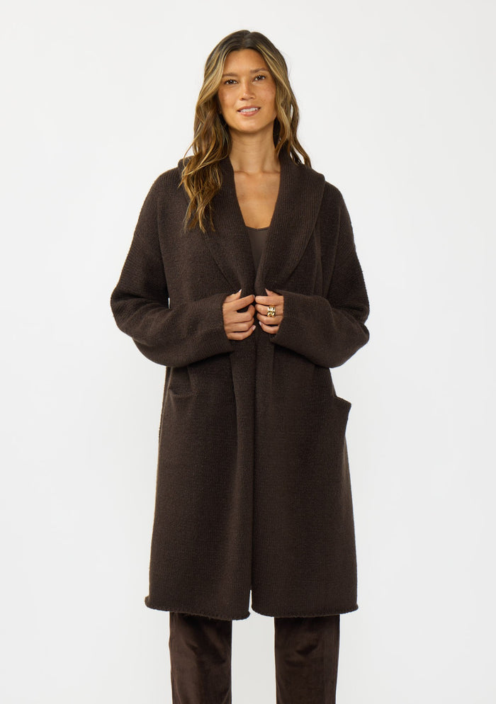 LOVESTITCH: WOMENS SOFT OVERSIZED COATIGAN