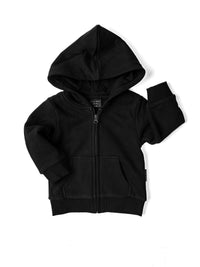 LITTLE BIPSY: CLASSIC ZIP HOODIE - BLACK