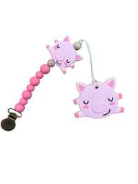 THREE HEARTS:  TEETHER & CLIP BUNDLE