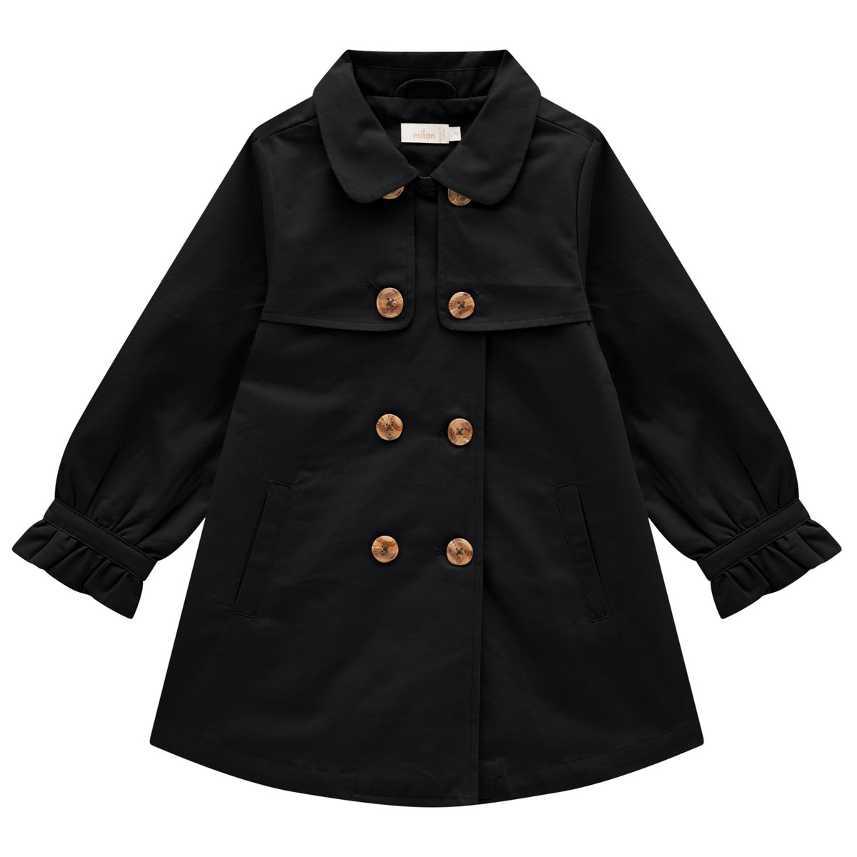 MILON: TRENCH COAT - BLACK