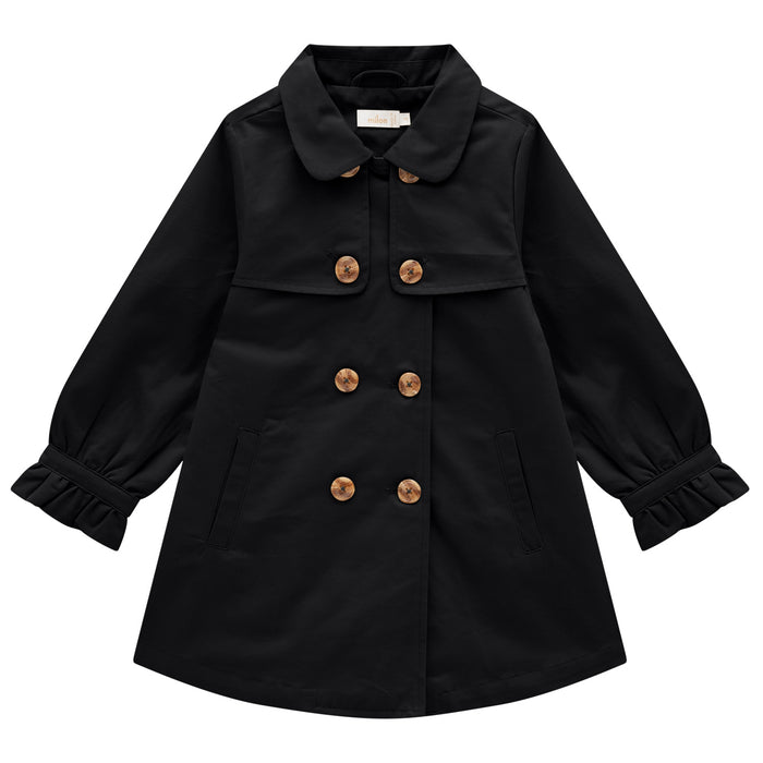 MILON: TRENCH COAT - BLACK