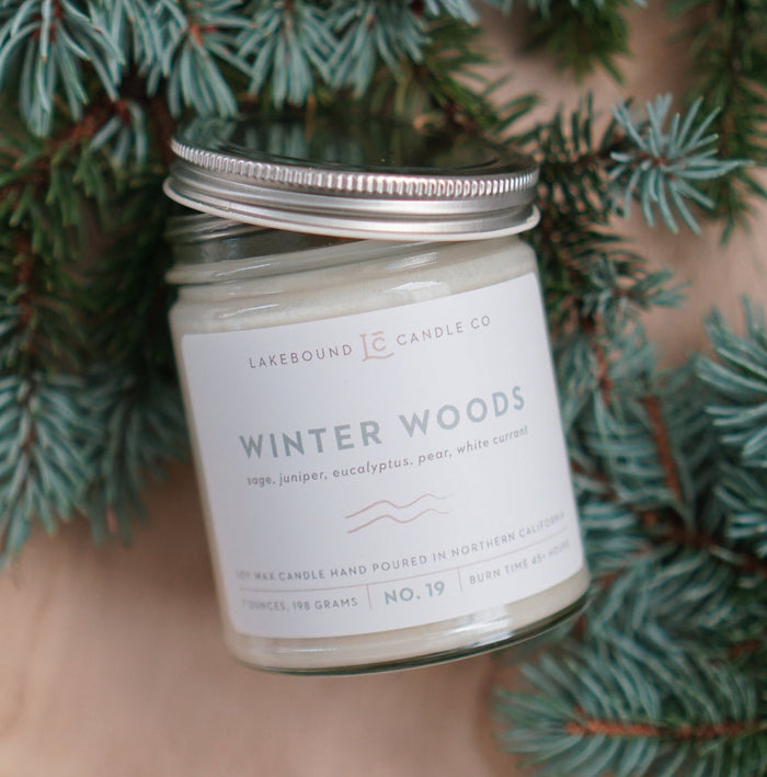 LAKEBOUND CANDLE CO: WINTER WOODS SOY CANDLE