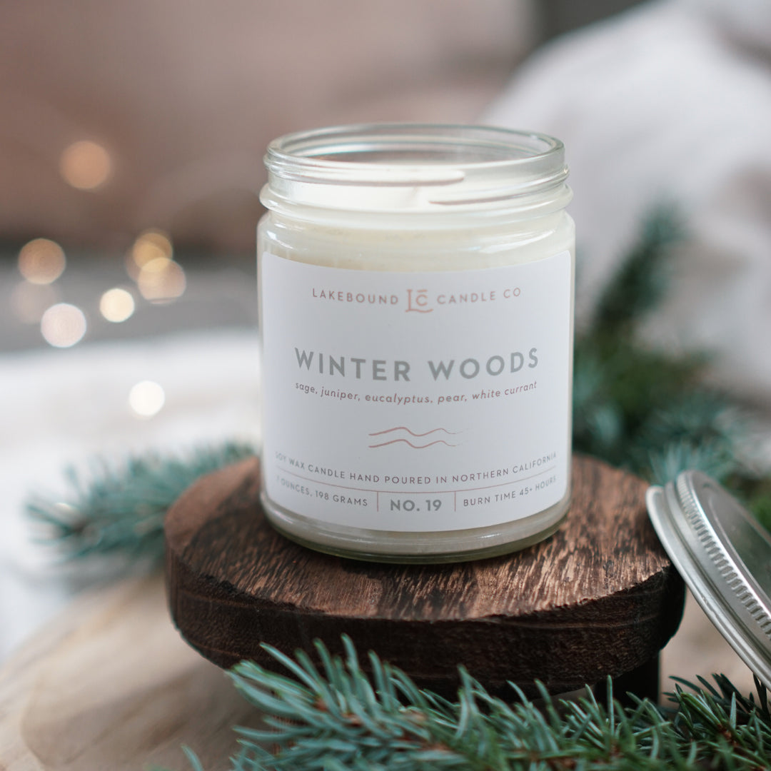 LAKEBOUND CANDLE CO: WINTER WOODS SOY CANDLE