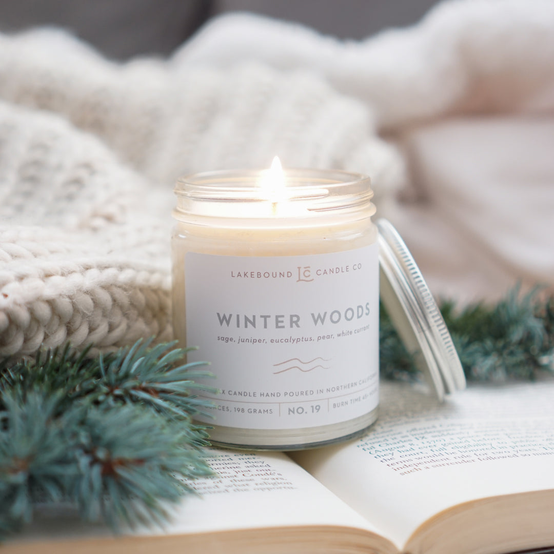 LAKEBOUND CANDLE CO: WINTER WOODS SOY CANDLE