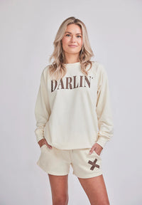 DARLIN' LIGHTWEIGHT CREWNECK - IVORY