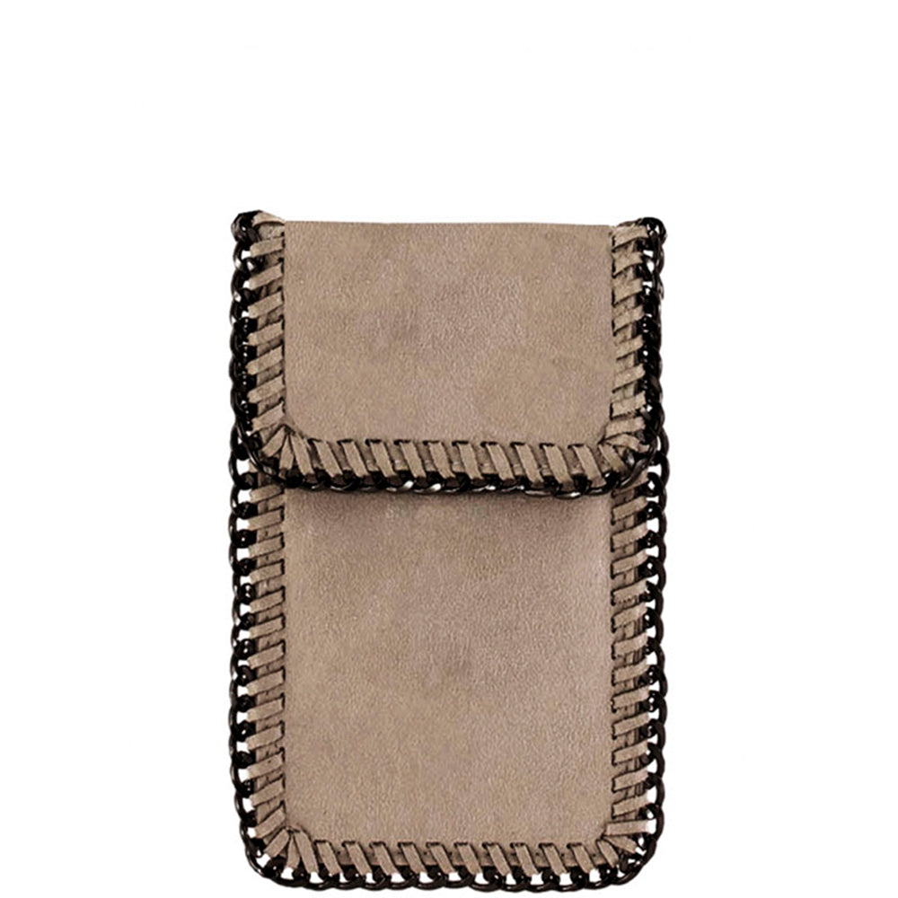 CHAIN AROUND FLAPOVER CROSSBODY CELLPHONE CASE