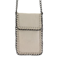 CHAIN AROUND FLAPOVER CROSSBODY CELLPHONE CASE