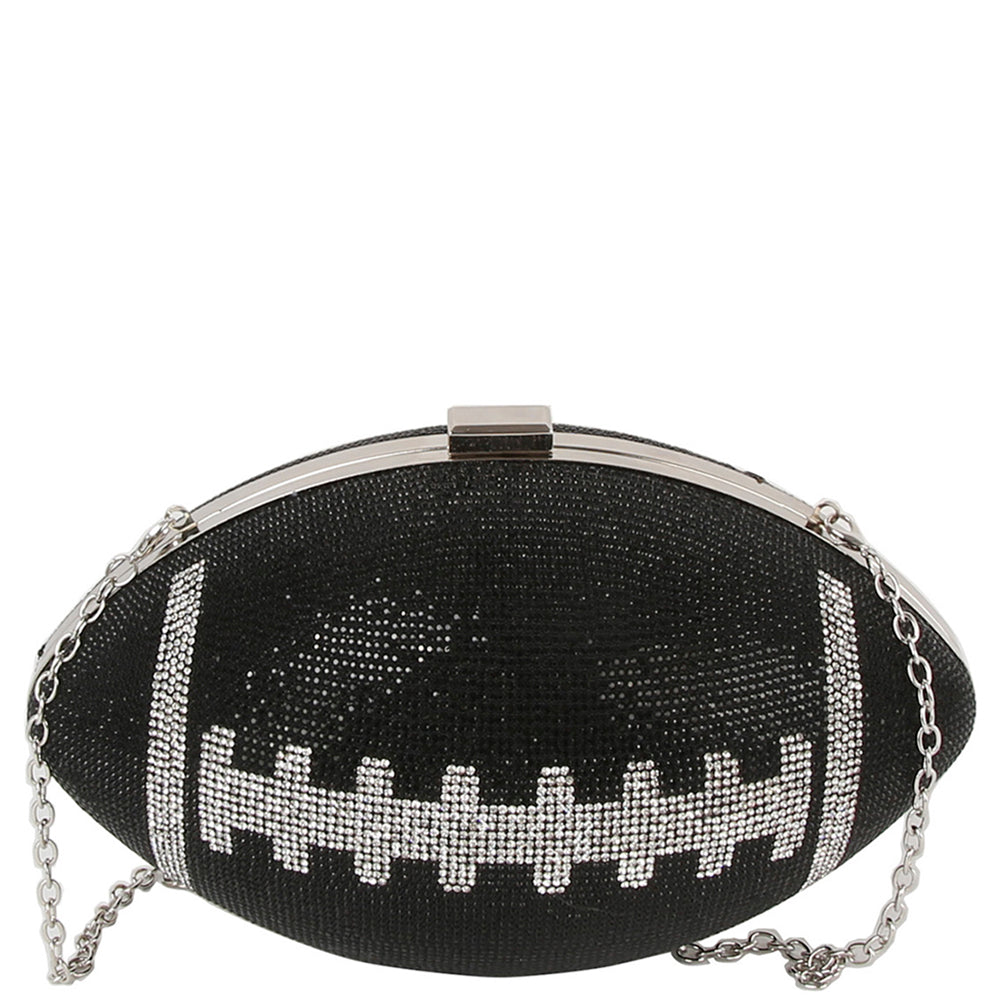 RHINESTONE FOOTBALL CROSSBODY BAG