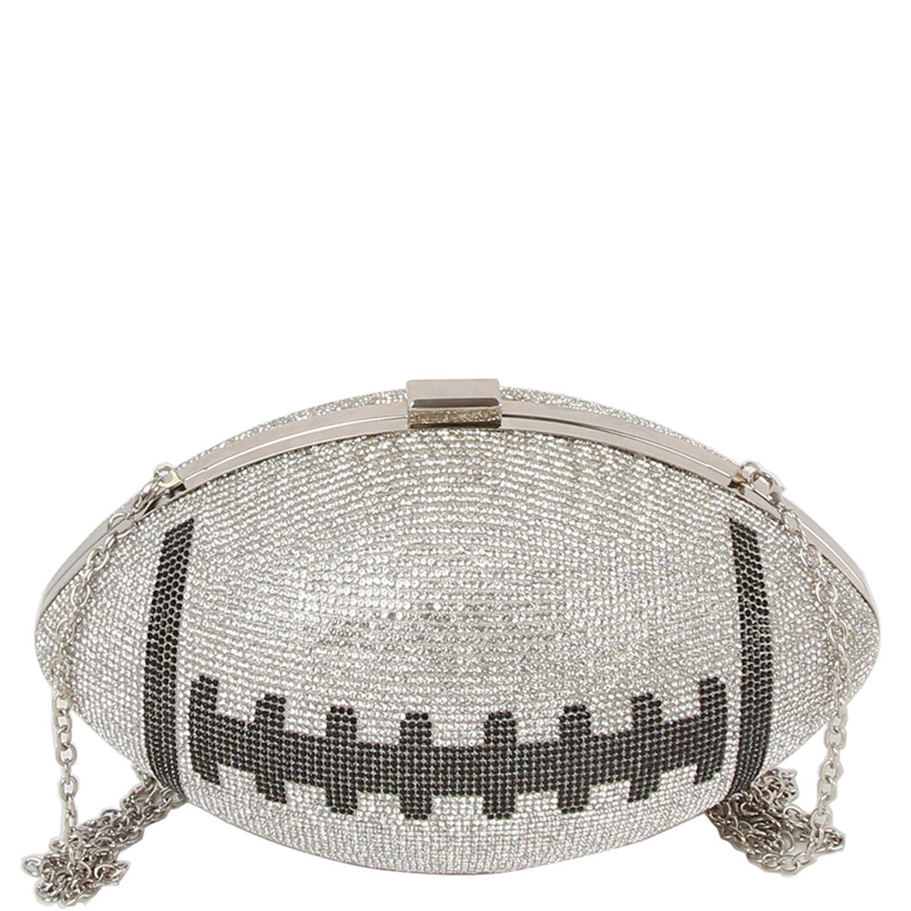 RHINESTONE FOOTBALL CROSSBODY BAG