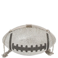 RHINESTONE FOOTBALL CROSSBODY BAG