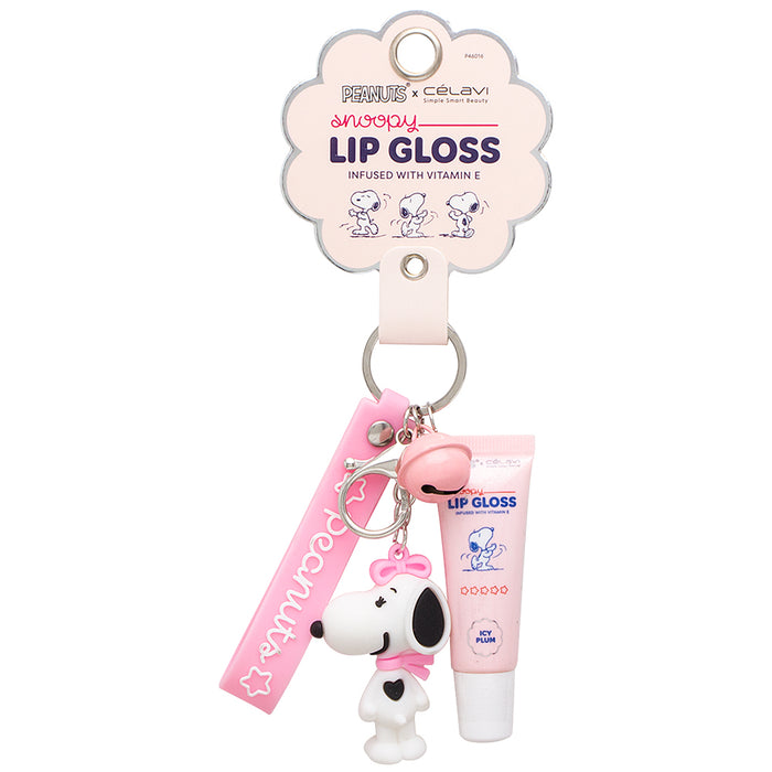 CELAVI X PEANUTS: SNOOPY SHEA BUTTER LIP GLOSS KEYCHAIN