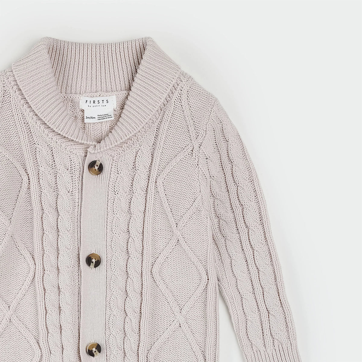 PETIT LEM: KNIT SWEATER PLAYSUIT - BEIGE