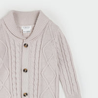 PETIT LEM: KNIT SWEATER PLAYSUIT - BEIGE
