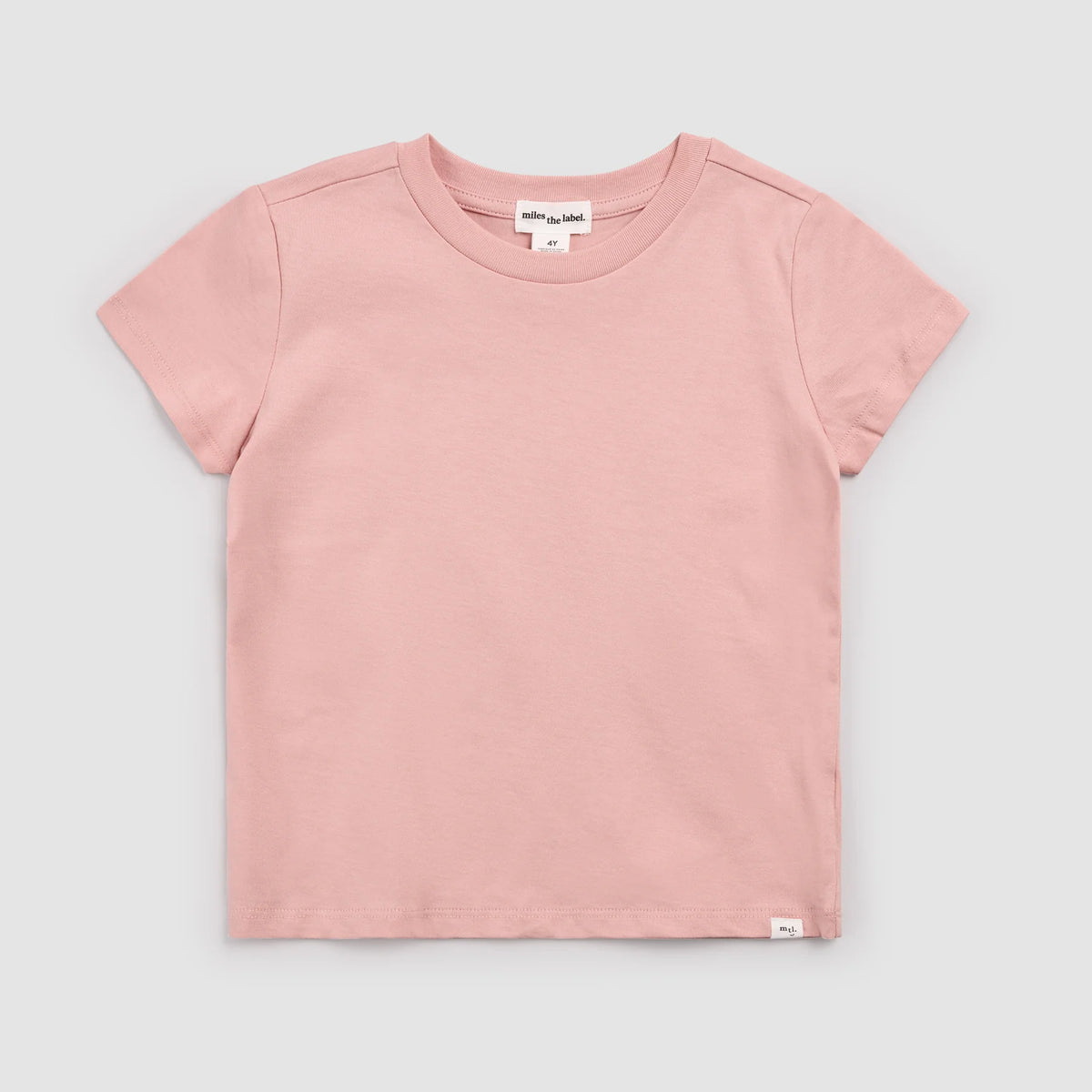 MILES THE LABEL: MILES BASICS TEE - ROSE