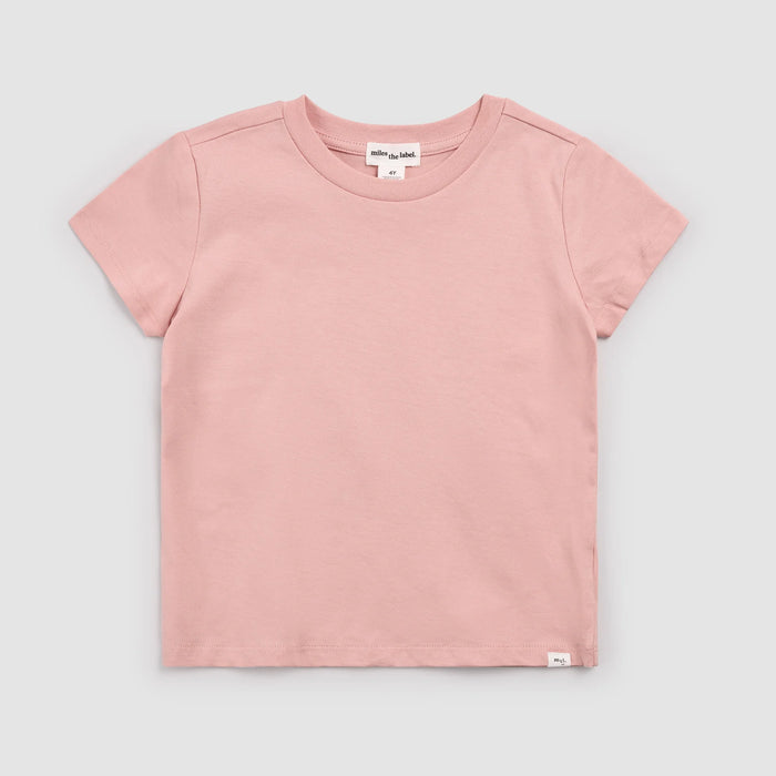 MILES THE LABEL: MILES BASICS TEE - ROSE