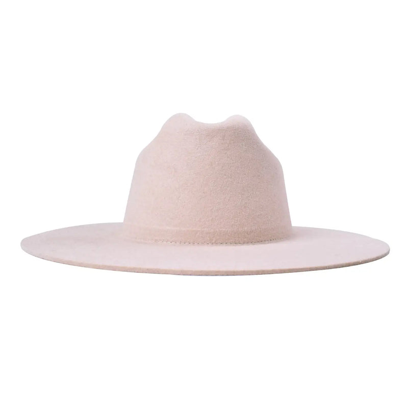 THE QUINN CATTLEMEN WOOL FELT HAT - IVORY