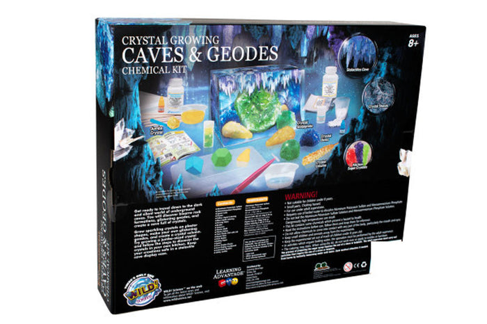 WILD ENVIRONMENTAL SCIENCE: CRYSTAL GROWING CAVES AND GEODES