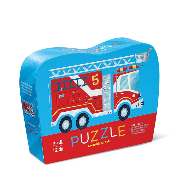 CROCODILE CREEK: 12-PIECE MINI PUZZLE - FIRE TRUCK