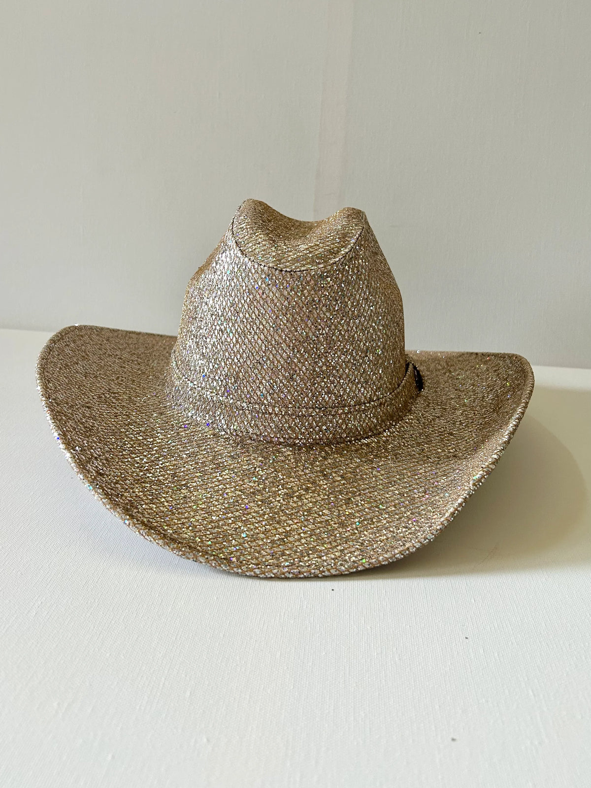 WILDER & SOUL: JAN WESTERN COWBOY HAT - CHAMPAGNE GLITTER