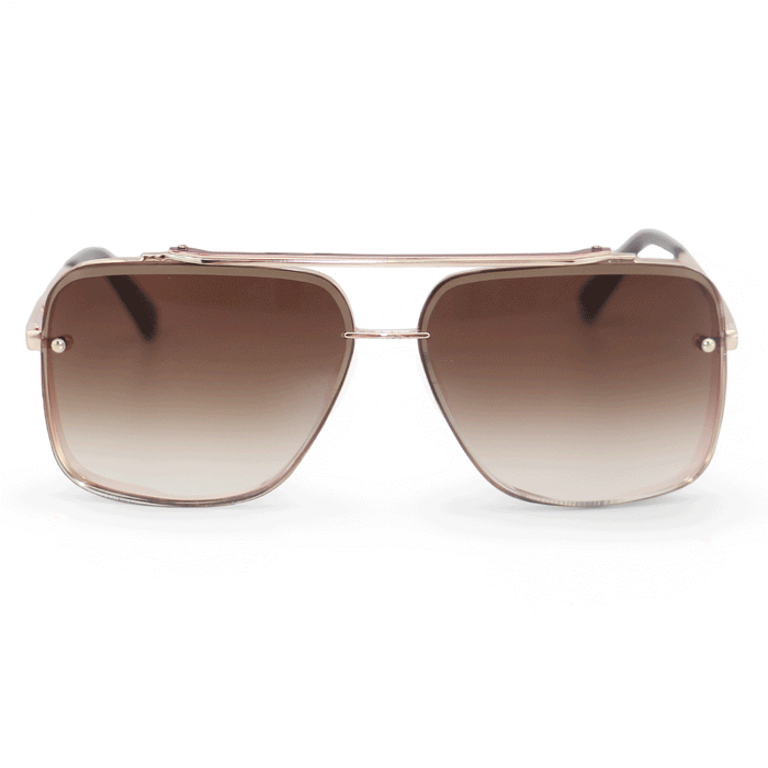 TOPFOXX: SMALL BELLA COFFEE - TANGLE FREE AVIATOR SUNGLASSES
