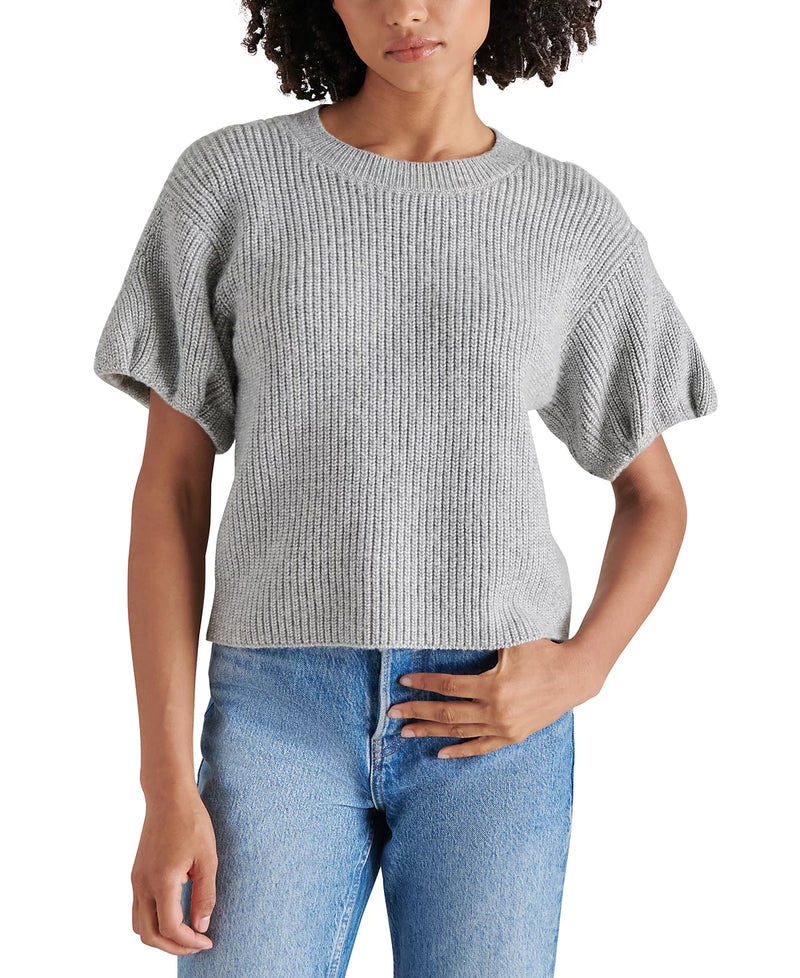 STEVE MADDEN: JADEY SWEATER - HEATHER GRAY