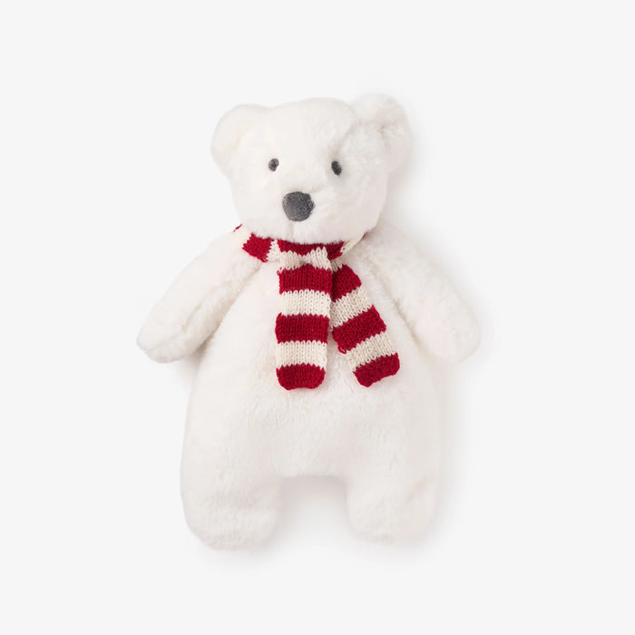 ELEGANT BABY: POLAR BEAR SNUGGLER PLUSH SECURITY BLANKET WITH GIFT BOX