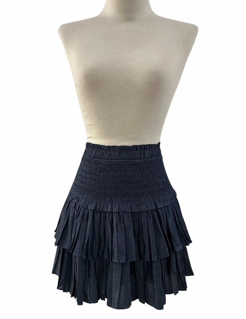 RESET BY JANE: SAMARA SKIRT - DARK INDIGO
