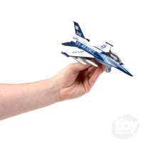 DIE-CAST PULL BACK UNITED STATES AIR FORCE F-16 JET - 7"