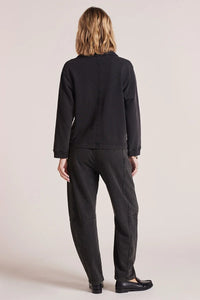 BOBI: SKINNY BARREL SWEATPANT- BLACK