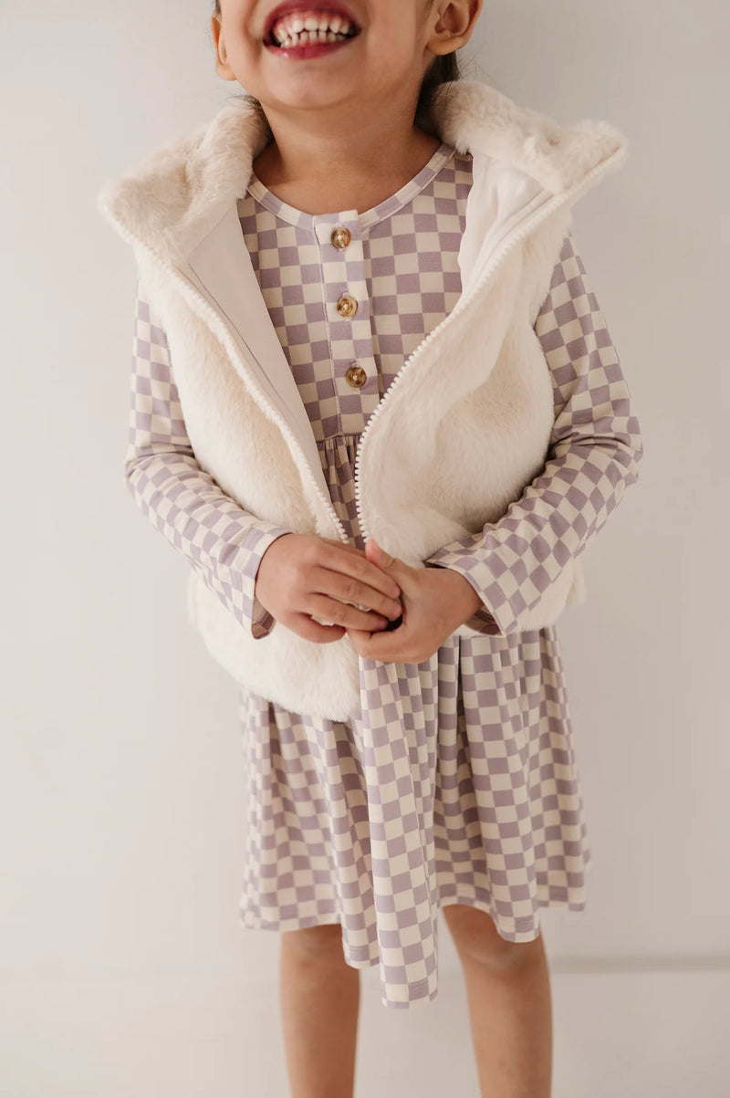 BABYSPROUTS: FUR VEST - BEIGE