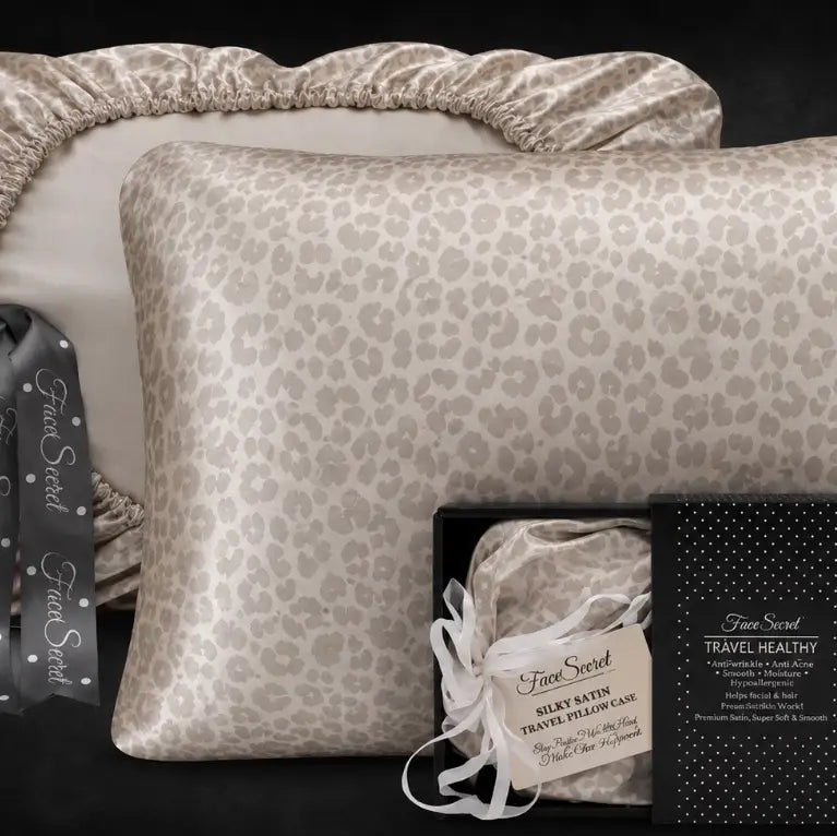 SATIN PEARL TRAVEL SLIPOVER PILLOWCASE ONE SIZE FITS ALL