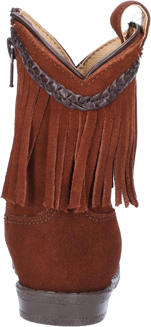 TODDLER GIRLS' HOPALONG FRINGE WESTERN BOOTS - BROWN