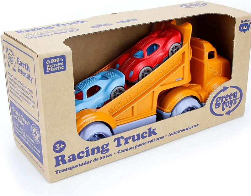 GREEN TOYS: RACING TRUCK WITH 2 RACE CARS