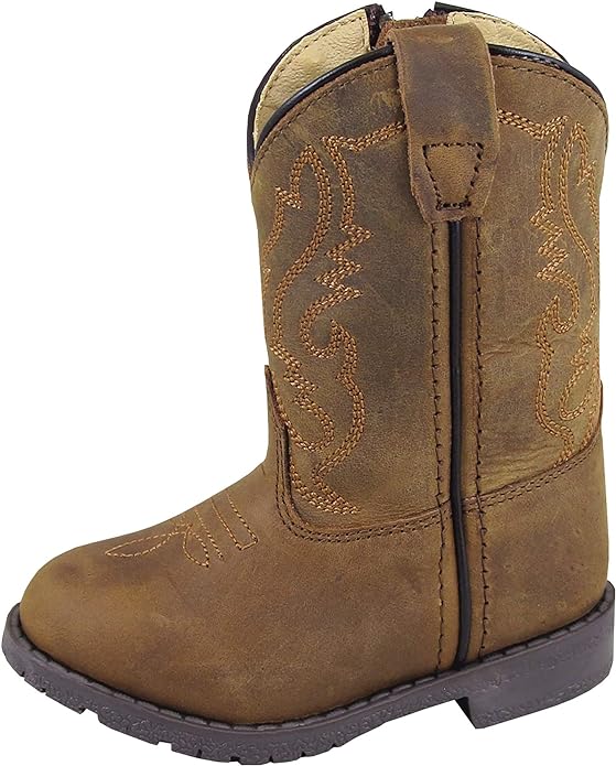 TODDLER HOPALONG DISTRESSED BOOTS - BROWN OIL