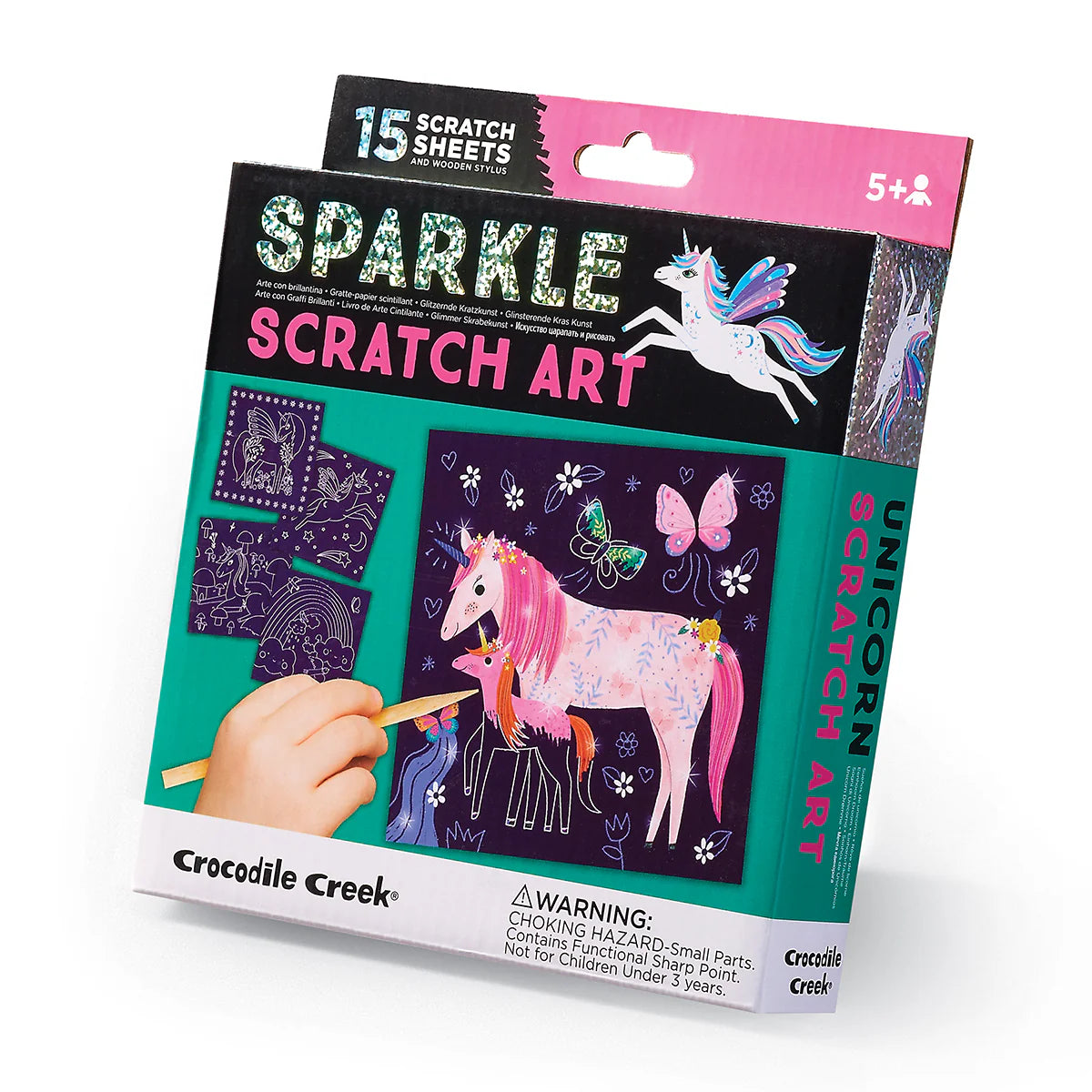 CROCODILE CREEK: SPARKLE SCRATCH ART - UNICORN