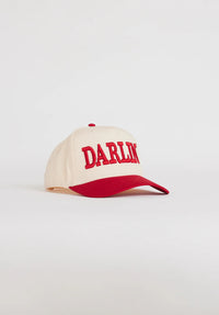 DARLIN’™ SNAPBACK HAT - CREAM/RED