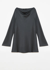DELUC: LIGUSTRUM LONG SLEEVE DRESS - ONYX GREY