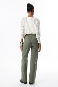 BAYEAS: ALSA MID RISE WIDE LEG JEANS - INITIA