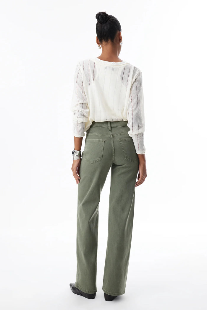 BAYEAS: ALSA MID RISE WIDE LEG JEANS - INITIA