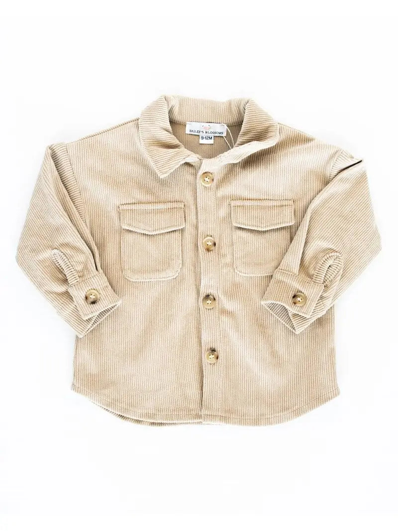 KINSLEY SHIRT JACKET - SANDRIFT CORDUROY