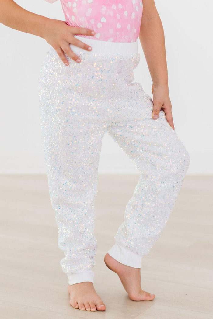 MILA & ROSE: DISCO SEQUIN JOGGERS