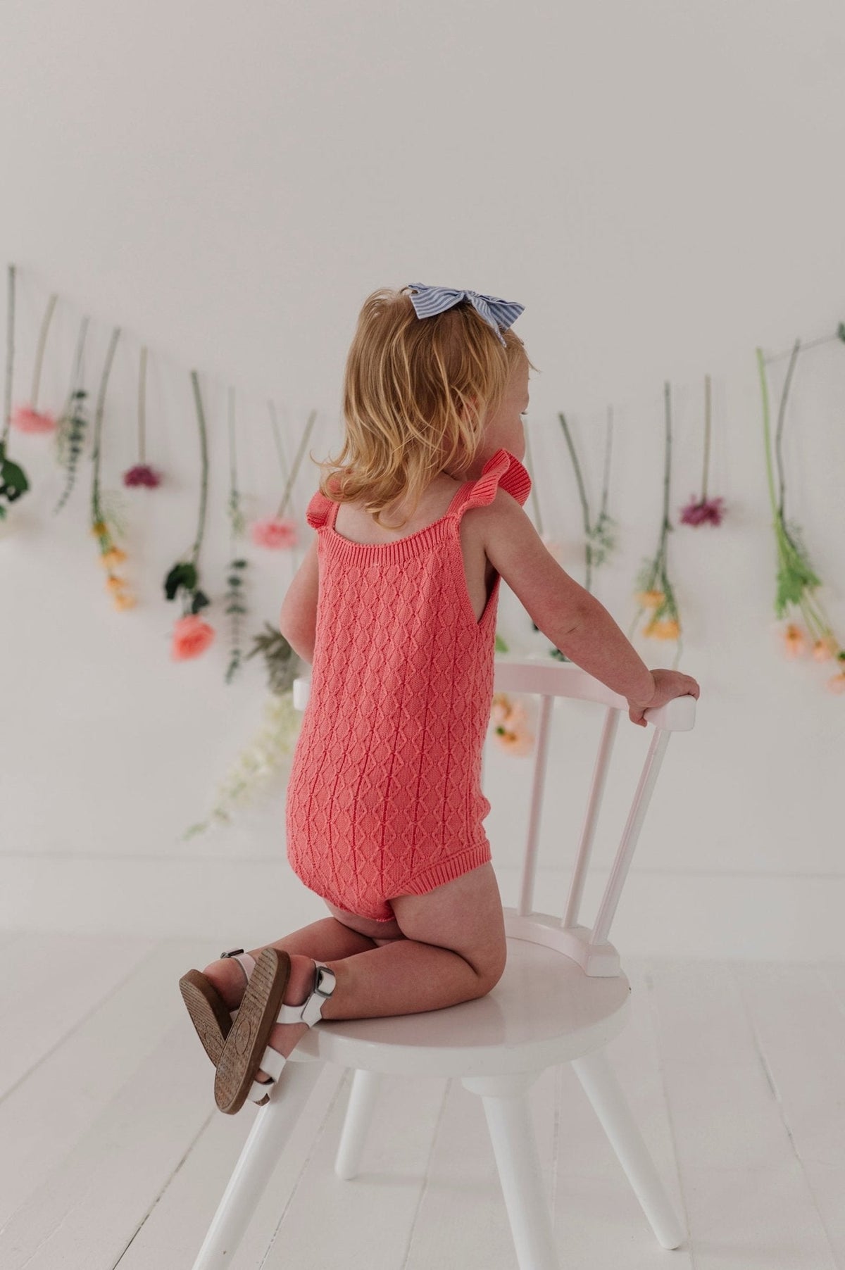 BABYSPROUTS: KNIT SWEATER BODYSUIT - STRAWBERRY ICE