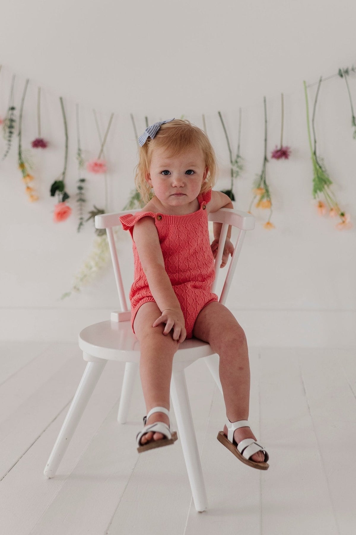 BABYSPROUTS: KNIT SWEATER BODYSUIT - STRAWBERRY ICE