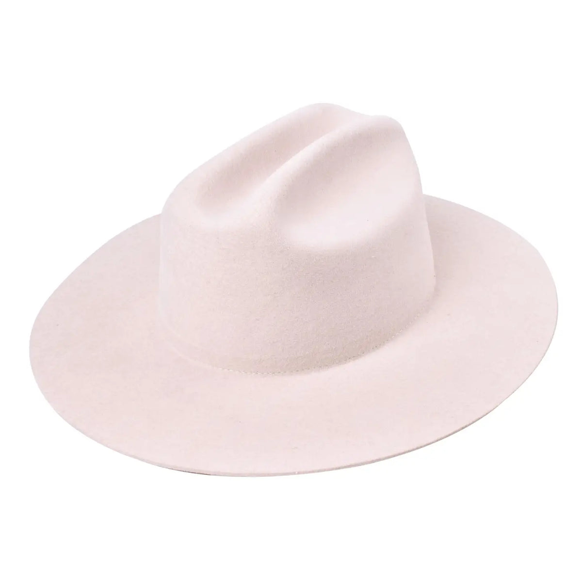 THE QUINN CATTLEMEN WOOL FELT HAT - IVORY