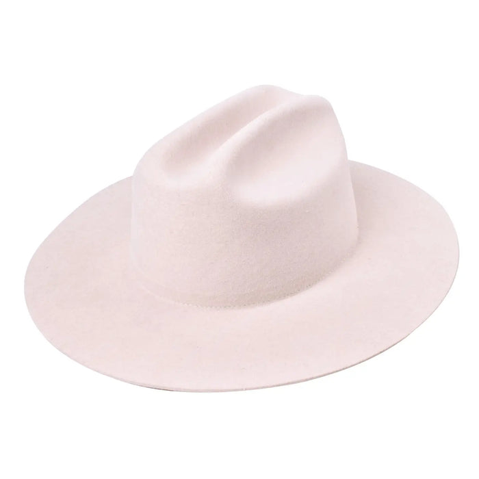 THE QUINN CATTLEMEN WOOL FELT HAT - IVORY