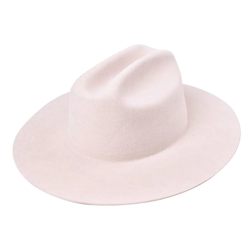 THE QUINN CATTLEMEN WOOL FELT HAT - IVORY