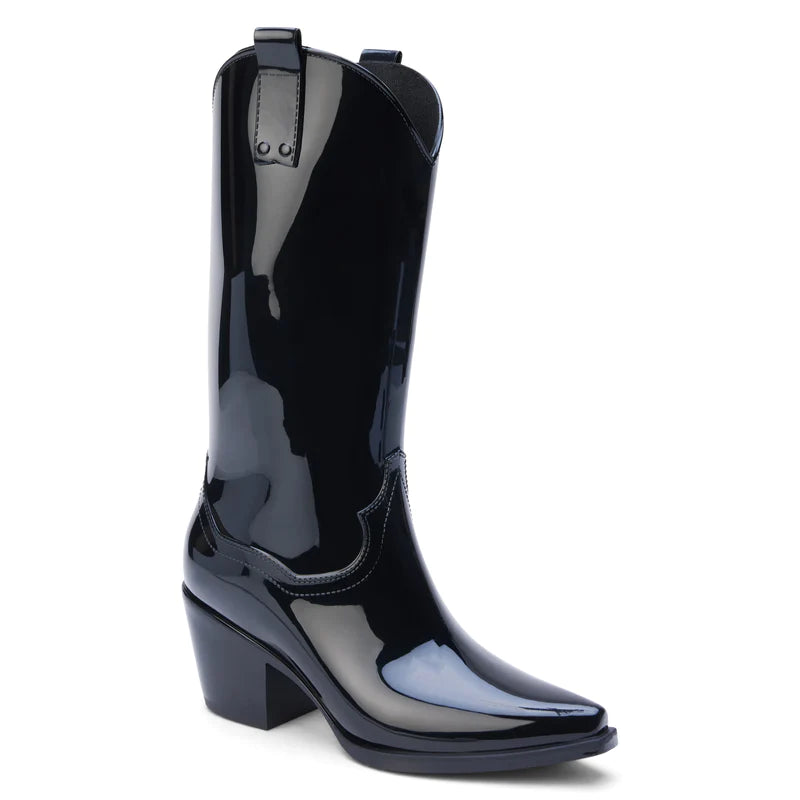 MATISSE: ANNIE COWBOY RAINBOOTS - BLACK