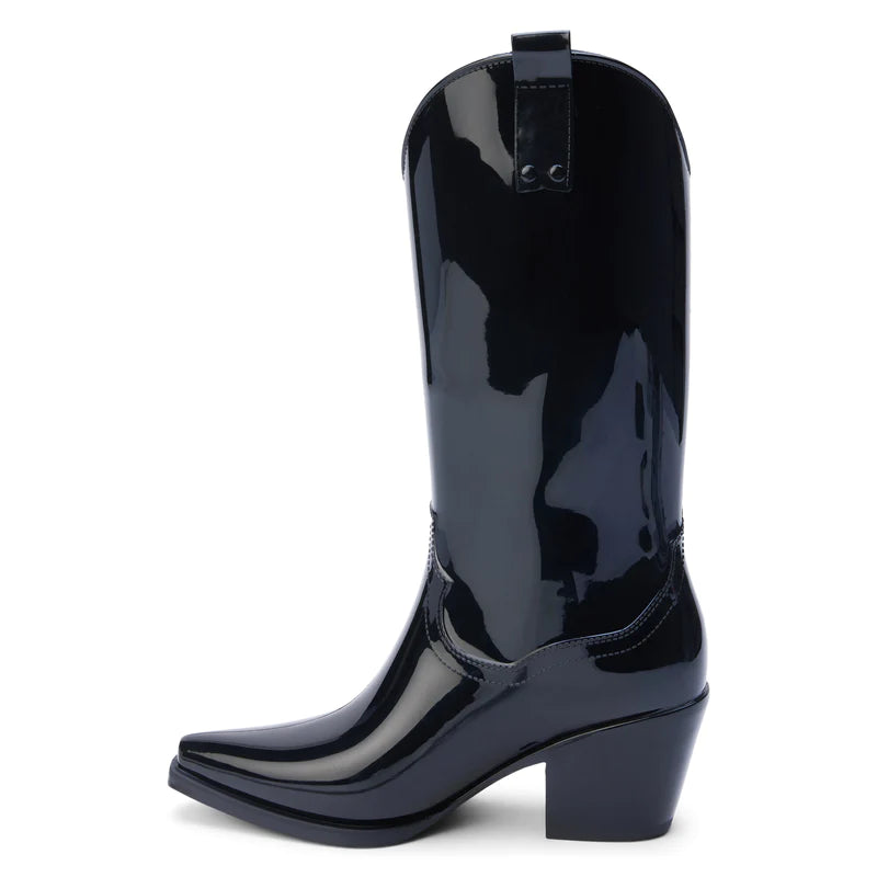 MATISSE: ANNIE COWBOY RAINBOOTS - BLACK