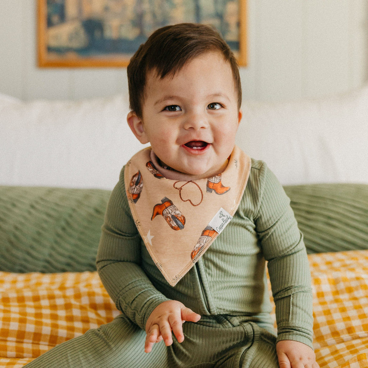 COPPER PEARL: BOONE BABY BANDANA BIBS (4-PACK)